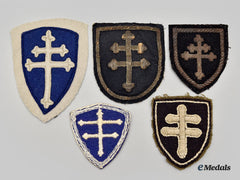 United States. Five First War Aef 79Th Infantry Division Patches