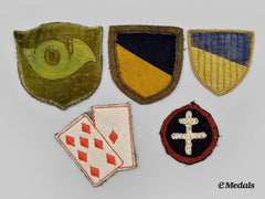 United States. Five First War Aef Insignia Patches