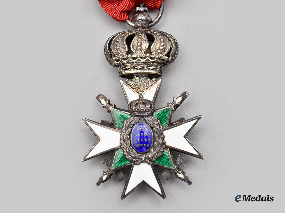 saxe-_weimar_and_eisenach,_duchy._an_order_of_the_white_falcon,_ii_class_knight’s_cross,_military_division_l22_mnc1305_087