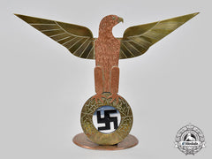 Germany, Third Reich. A Trench Art Desk Eagle