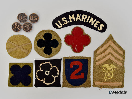united_states._eight_first_war_aef_insignia_and_four_collar_disks_l22_mnc1312_060