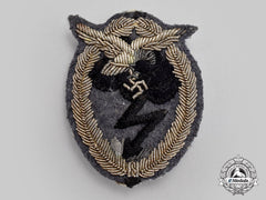 Germany, Luftwaffe. A Rare Ground Assault Badge, Officers Cloth Version
