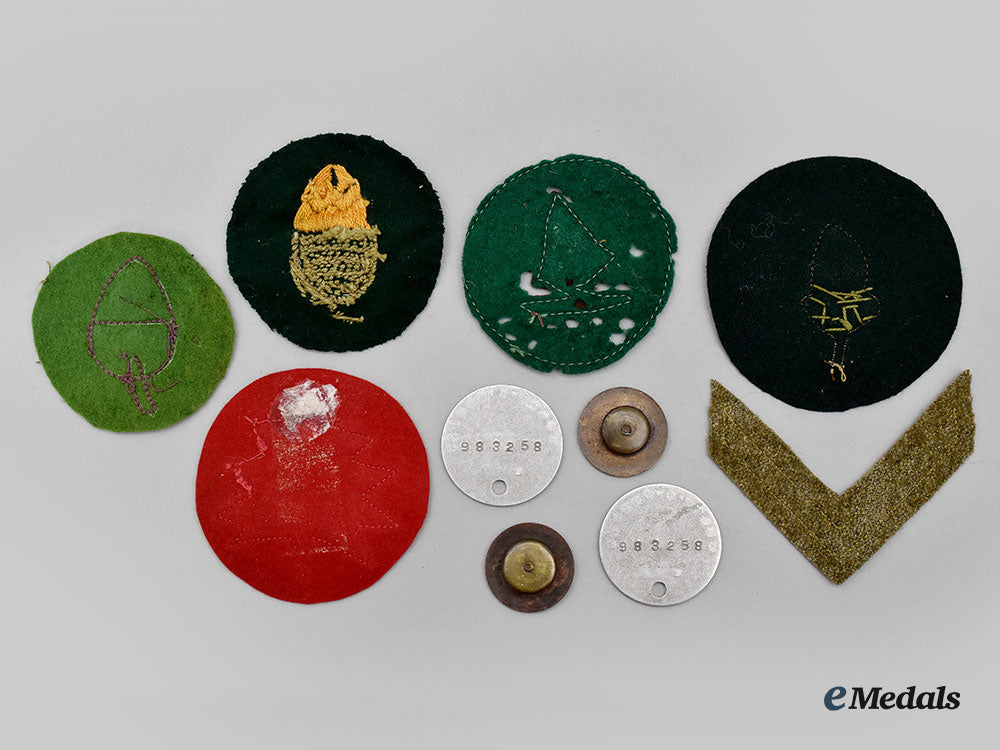 united_states._six_first_war_aef_patches,_two_identification_tags_and_two_collar_disks_l22_mnc1367_073