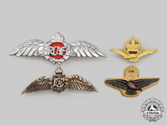 Canada, Commonwealth. A Lot Of Four Second War Royal Canadian Air Force (Rcaf) Sweetheart Badges
