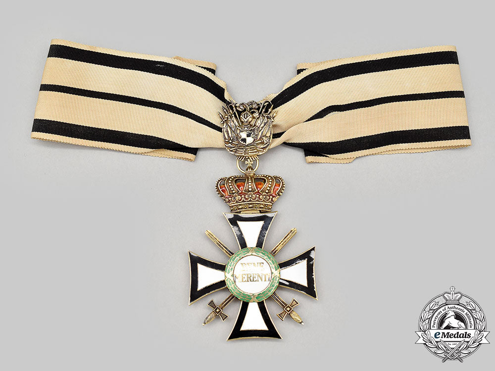 hohenzollern,_state._an_order_of_bene_merenti,_grand_master_cross_with_swords,_by_hemmerle,_c.1940_l22_mnc1369_217_1_1_1