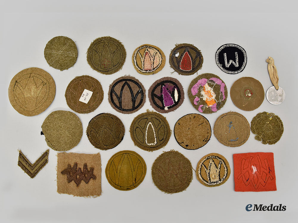 united_states._twenty-_three_first_war_aef_patches_and_one_identification_tag_l22_mnc1379_075
