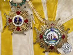 Spain, Kingdom. An Order Of Isabella The Catholic, Grand Cross Set, C.1900