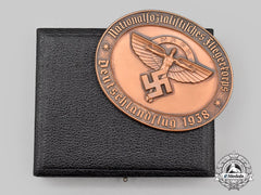 Germany, Nsfk. A 1938 Germany Flight Day Commemorative Table Medal, With Case