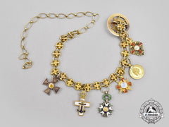 Austria, Empire. A Miniature Chain Of Six Decorations, C.1915