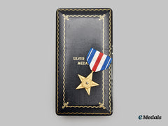 United States. A Silver Star With Case, C.1945