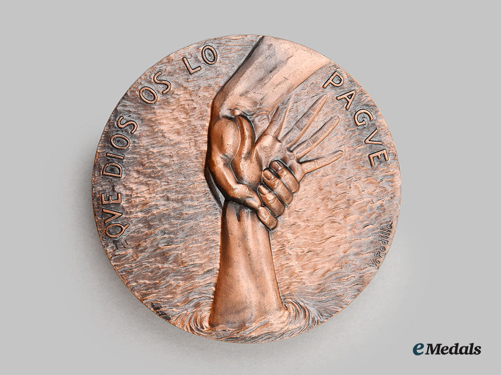 spain,_fascist_state._a_valencia_flood_table_medal,1957_l22_mnc1491_337_1