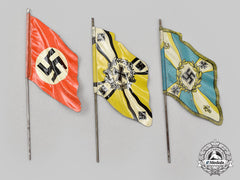 Germany, Third Reich. A Mixed Lot Of Standard Banner Miniatures