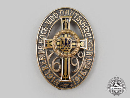 austria-_hungary,_empire._an_infanterie-_regiment_hoch_und_deutschmeister_nr.4_tradition_badge,_by_rozet&_fischmeister_l22_mnc1517_741_1