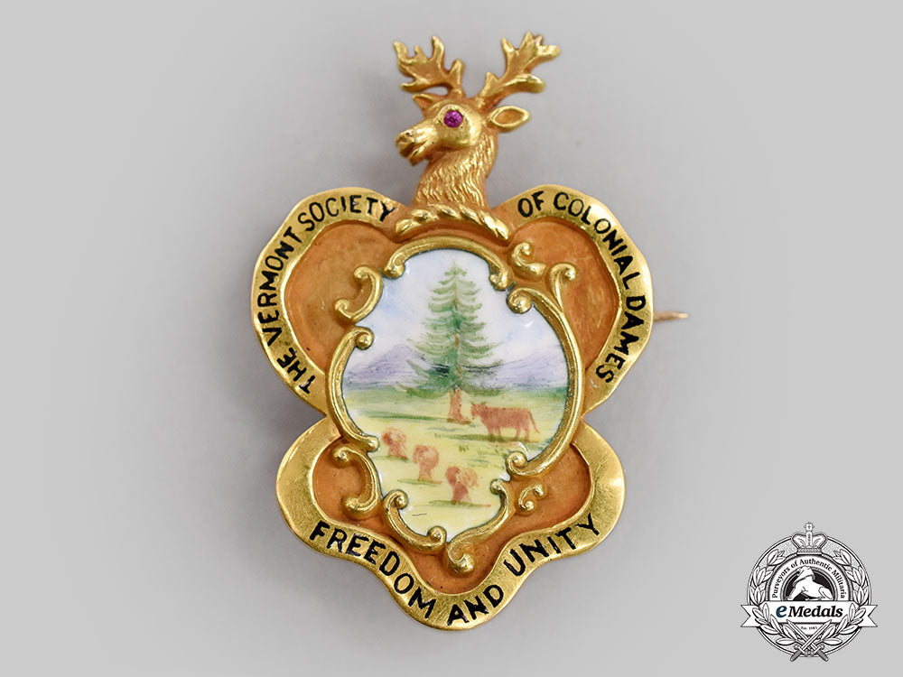 united_states._a_gold_vermont_society_of_colonial_dames,_freedom_and_unity_pin_l22_mnc1529_107