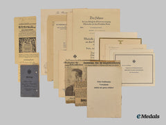 Germany, Third Reich. The Award Documents, Identity Papers, And Correspondence Of Sa-Gruppenführer Heinrich Knickmann