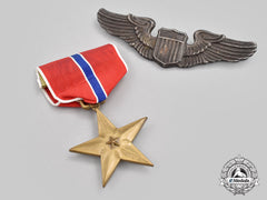 United States. A Bronze Star And Pilot Wings Lot