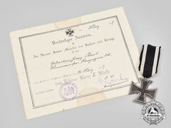 Germany, Imperial. A 1914 Iron Cross Ii Class, With Award Document
