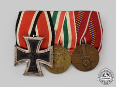 Germany, Wehrmacht. A Medal Bar For Memel And Eastern Front Service