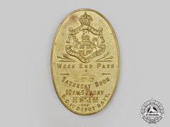 Canada, Cef. A Rare 1St British Columbia Depot Battalion Week End Pass Token