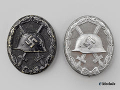Germany, Wehrmacht. A Pair Of Wound Badges