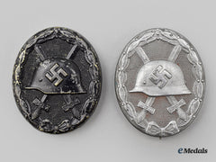 Germany, Wehrmacht. A Pair Of Wound Badges