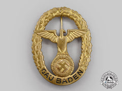 Germany, Third Reich. A Rare Gau Baden Honour Badge, Gold Grade Large Version, By Fr. Klett