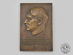 Germany, Third Reich. A Patriotic Ah Wall Plaque