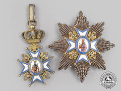 Serbia, Kingdom. An Order Of St. Sava, Grand Cross Set By G.a Scheid