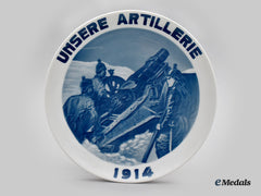 Germany, Imperial. A First War Artillery Plate, 1914 By Rosenthal Kunstabteilung Selb Bavaria