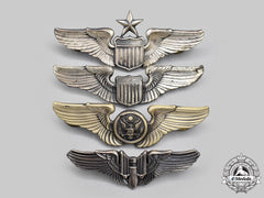 United States. Lot Of Four Air Force Badges