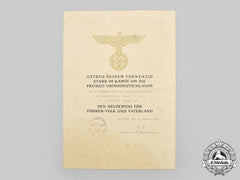 Germany, Heer. A Hero’s Death Certificate To Unteroffizier Gustav Seel, Infanterie-Regiment 97, Crimean Campaign Kia