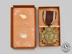 Germany, Nsdap. A Long Service Decoration, Bronze Grade For 10 Years With Case, By Karl Wurster