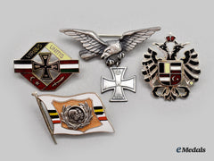 Germany, Imperial; Austria, Empire; Hungary, Kingdom; Turkey, Ottoman Empire. Four First War Patriotic Badges