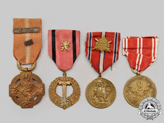 Czechoslovakia, Republic. A Lot Of Four Medals