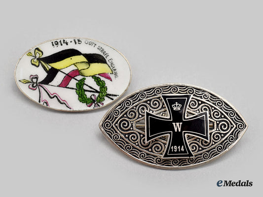 germany,_imperial;_austria,_empire._two_first_war_patriotic_badges_l22_mnc2588_693