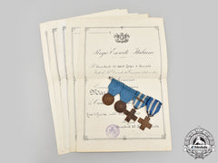 Italy, Kingdom. A Double Al Valore Militare Award & Document Group To Captain Sergio Marselli, 26Th Army Corps