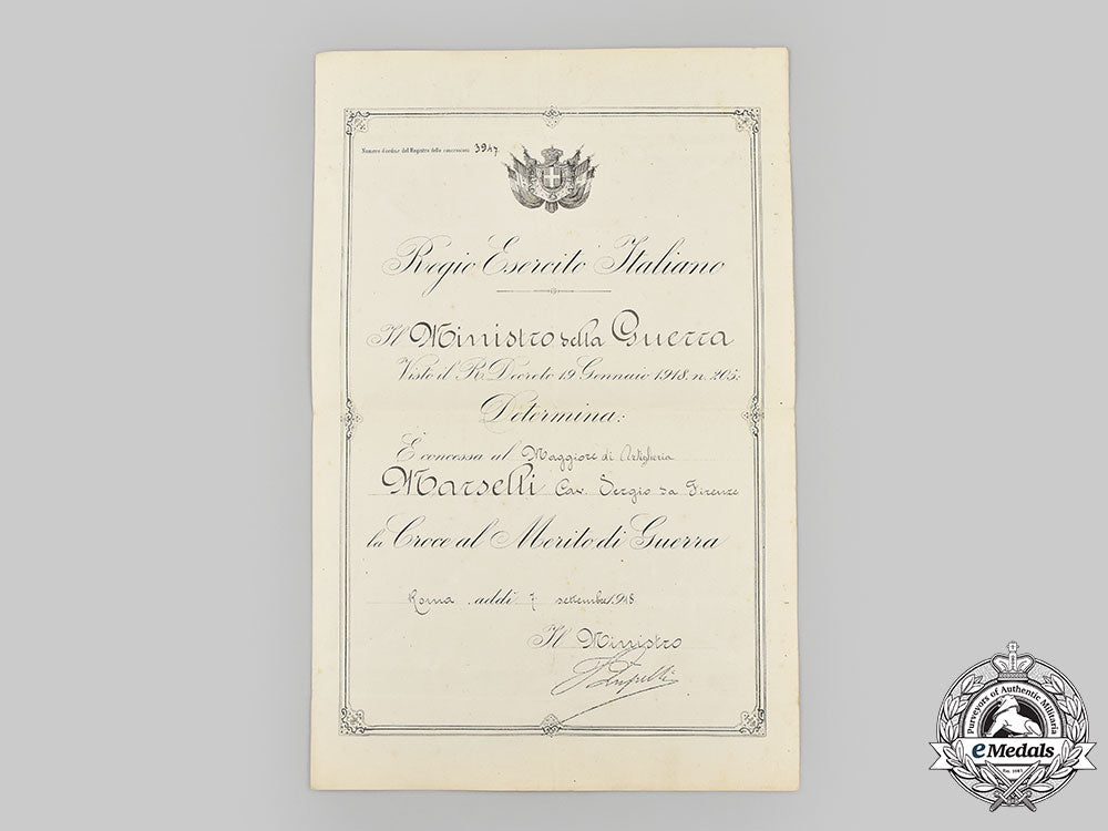 italy,_kingdom._a_double_al_valore_militare_award&_document_group_to_captain_sergio_marselli,26_th_army_corps_l22_mnc2597_304