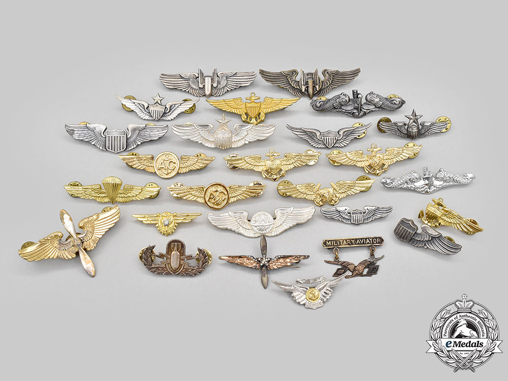 united_states._a_lot_of_twenty-_six_assorted_air_force_wings_and_related_badges_l22_mnc2843_404