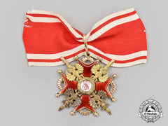 Russia, Imperial. An Order Of Saint Stanislaus, Military Division Ii Class Cross In Gold By Eduard, C.1912