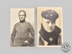 Germany, Imperial. A Pair Of Postcards Depicting Manfred Von Richthofen