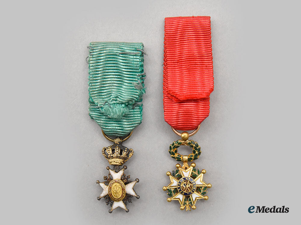 french,_iii_republic._a_miniature_legion_d’honneur_officer_in_gold,_and_a_miniature_order_of_vasa_l22_mnc2932_017