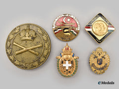 Austria, Kingdom. A Lot Of Five Austro-Hungarian World War One Patriotic Badges