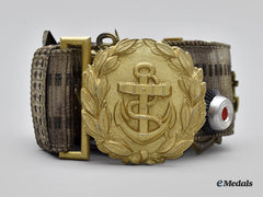 Germany, Kriegsmarine. An Officer’s Brocade And Buckle, With Veteran-Assembled Buttons And Insignia