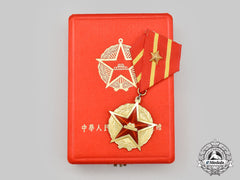 China, People's Republic. A Friendship Medal For Contributions In The Early Days Of Liberation 1958, Cased And Awarded To A Czech Citizen