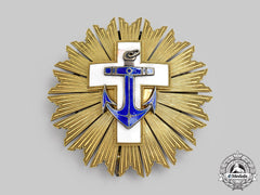 Peru, Republic. An Order Of Naval Merit With White Distinction, I Class Grand Cross Star, C.1950