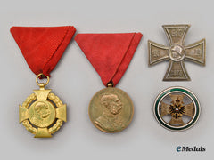 Austria, Empire. Two Medals And Two Badges Of Austria