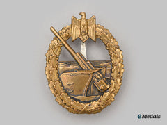 Germany, Kriegsmarine. A Coastal Artillery War Badge, By C.e. Juncker