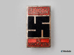 Germany, Third Reich. A German Peoples Group In Croatia Membership Badge