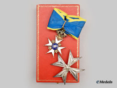 Sweden, Kingdom. An Order Of The North Star, I Class Commander Set In Case, By Carlman