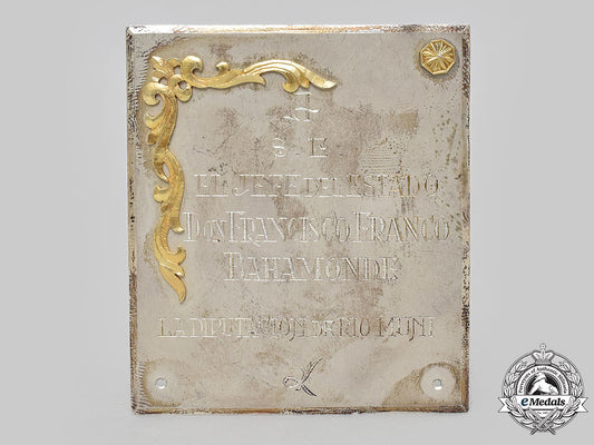 spain,_spanish_state._an_award_plaque_to_francisco_franco_from_a_delegation_of_río_muni_l22_mnc3290_580
